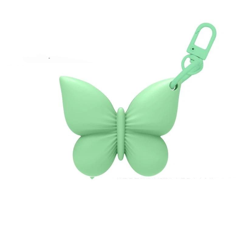 Silicone Butterfly Shaped Lip Balm Holder Keychain Waterproof Portable Key Chain for Women Daily Use Gift Assorted Vibrant Colors
