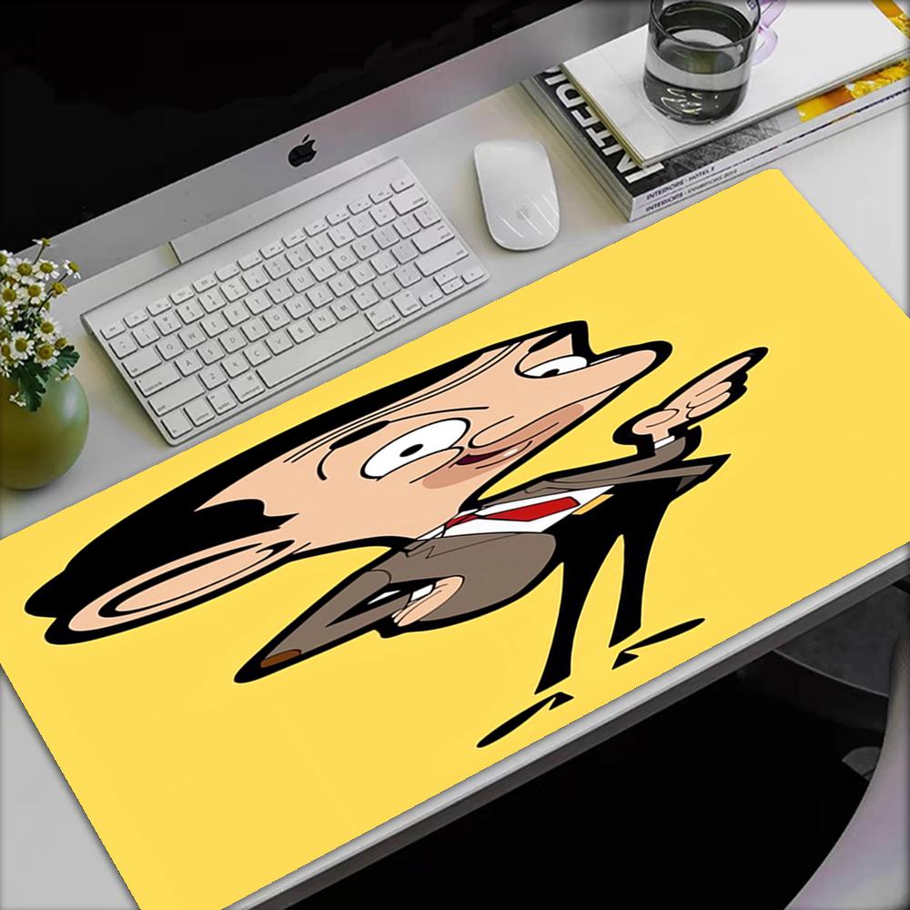 Mr. Bean Theme Mouse Pad, Non Slip Rubber Base, Multifunctional Office & Home Decor, Perfect for Workspace Personalization.