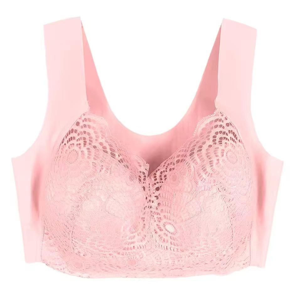 Кружевной пуш-ап бюстгальтер для сна большого размера - без косточек, тонкий и сексуальный жилет