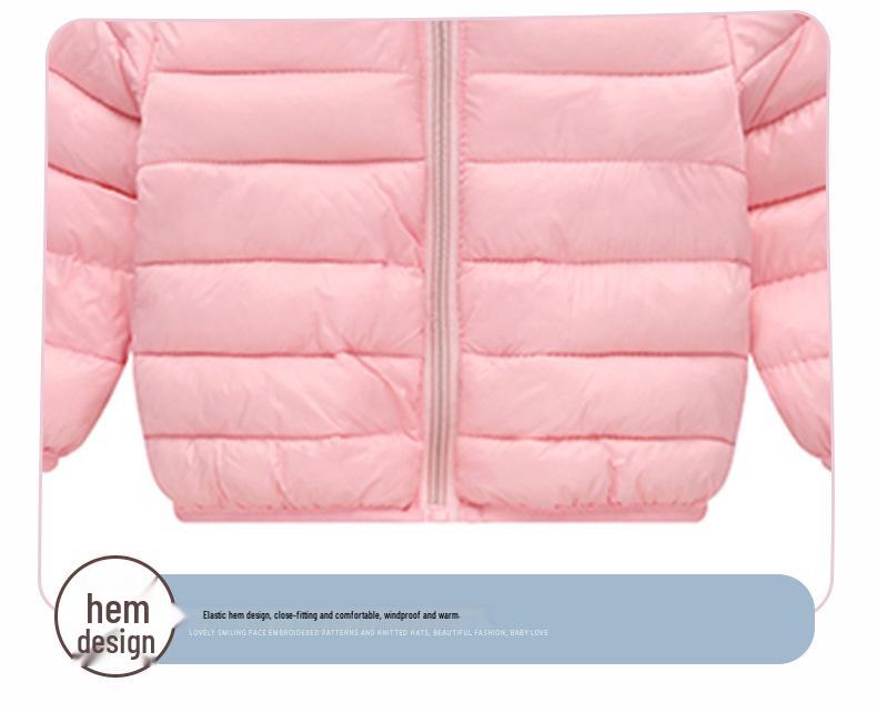 Детская теплая хлопковая куртка - Легкое пуховое пальто для мальчиков и девочек (Осень зима)