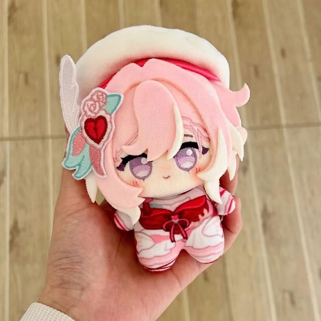Плюшевая кукла Элизия из Honkai Impact 3 Коллекционная Печатная 10см Подвеска Милый Плюшевый Брелок Элизия Мягкая Игрушка Подарок на День Рождения Праздник