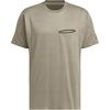 Wuji Series Cool Comfortable Round Neck Pullover Sports Casual Short Sleeve T-Shirt Men Tops Taupe JI8699