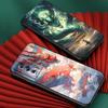 Dragons Light Color For Xiaomi Redmi 9A 9C 9AT 10C 9 9T 10 12C 13C 8 12 K60 A1 K50 K40 5G Black Back Phone Case
