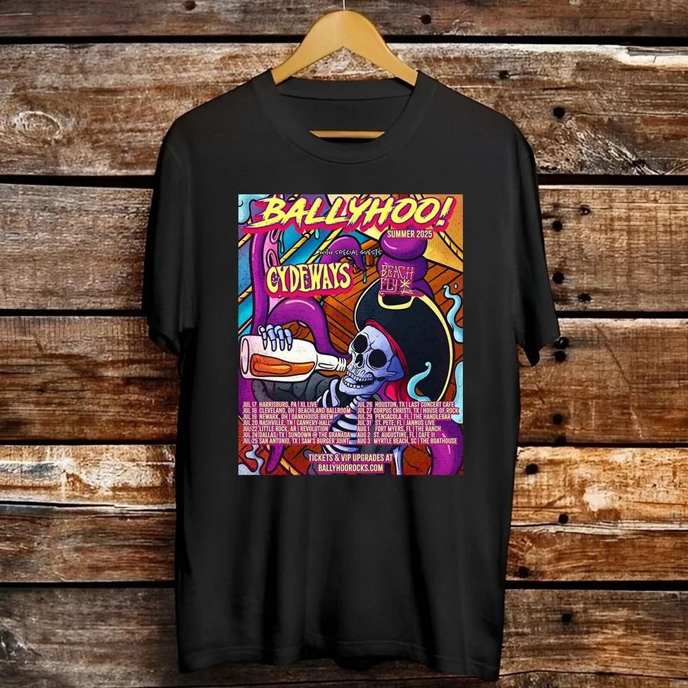 BALLYHOO Band On Tour With Cydeways T Shirt Full Size S5XL CL130 Unisex T-Shirt