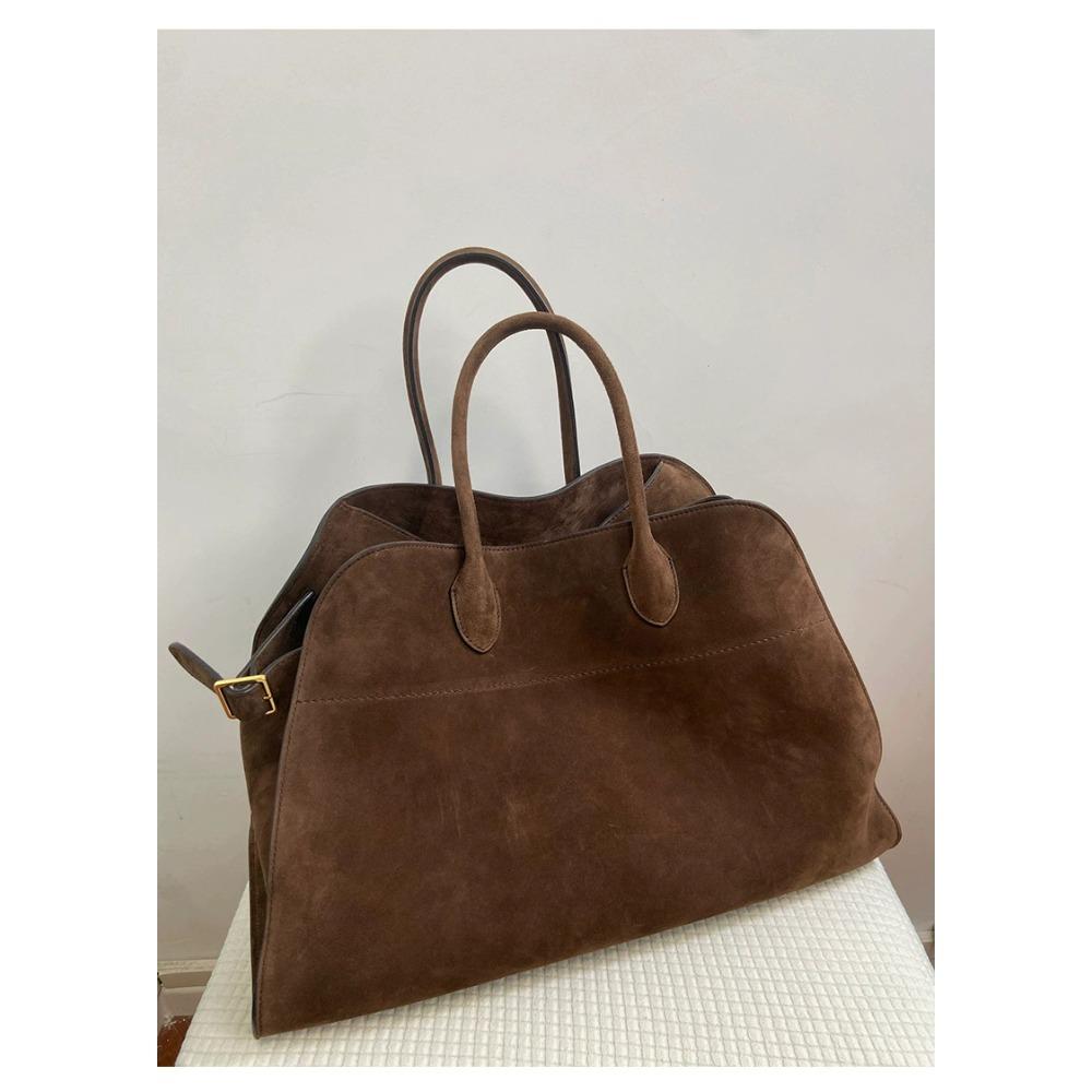 Сумка из натуральной замши для женщин из нубука и искусственной кожи, большая вместимость, повседневная сумка-тоут, прочная, для поездок на работу