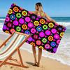 Colorful Floral Pattern Design Beach towel quick-drying for travel outdoor sports jogging beach and swimming