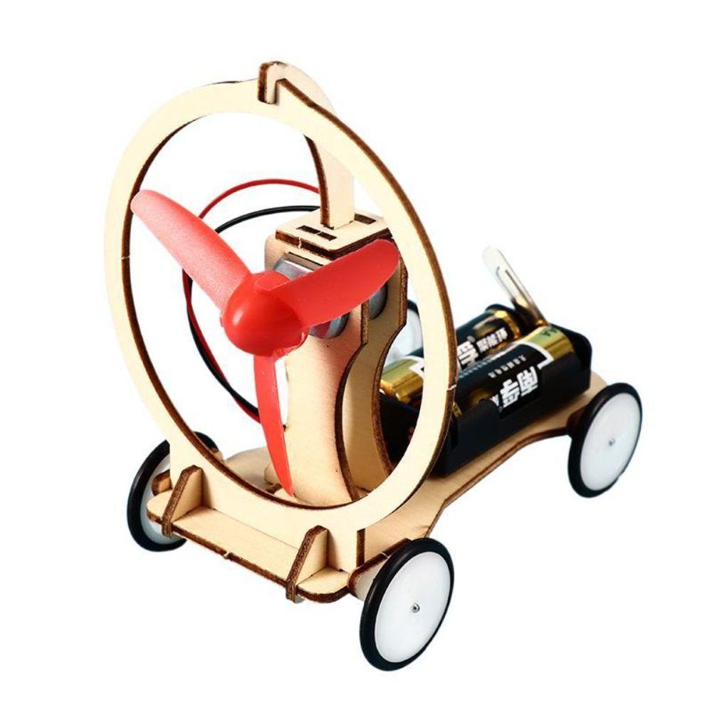 DIY Kits STEM Electric Wind Car Scientific Science Experiment Toy Premium Wind Power Car Kids
