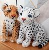 Плюшевая игрушка Симуляция Животного Леопард Лев Деньги Черный Снежный Леопард Кукла Тряпичная кукла Праздничный Подарок