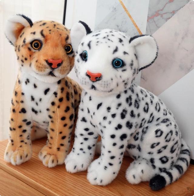 Плюшевая игрушка Симуляция Животного Леопард Лев Деньги Черный Снежный Леопард Кукла Тряпичная кукла Праздничный Подарок