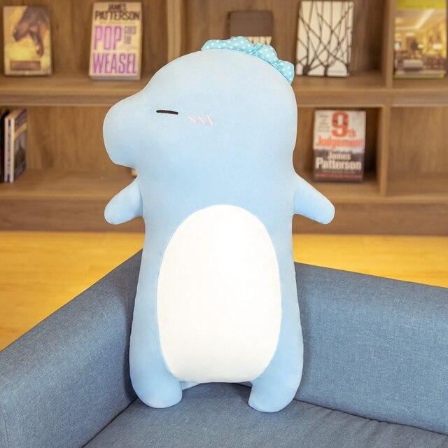 1 шт. 75 см мягкая плюшевая игрушка динозавр мультяшный динозавр гуманоид кукла диванная подушка для девочек дети спальная подушка подарок на день рождения