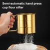 Мукопросеиватель из нержавеющей стали, мелкоячеистое сито для муки, ручная конструкция, сахарный сито