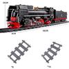 MOULD KING 12003 Наборы для строительства поездов Технические RC электрические железные дороги Паровоз Поезд Детские кубики Игрушки Рождественские подарки