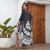 Cross-border European and  New Cardigan Kimono Bikini Sunscreen Plus Size Dress Swimsuit Outer Blouse 3898