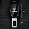 Car Seat Belt Plug Extender Carbon Fiber Safety Strap Buckle For Mazda 3 6 2 5 CX-5 CX-30 CX-50 CX-90 CX-8 BT-50 CX-80 CX-70