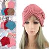 Warm Solid Center Cross Knot Bandanas Hair Scarfs Knitting Turban Cap Turban Headband