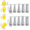 Новый инструмент для финишной отделки швов герметиком из пластика, многоразовый, с соединительными основаниями, насадка для герметика, инструмент для отделки швов, кухня, ванная комната