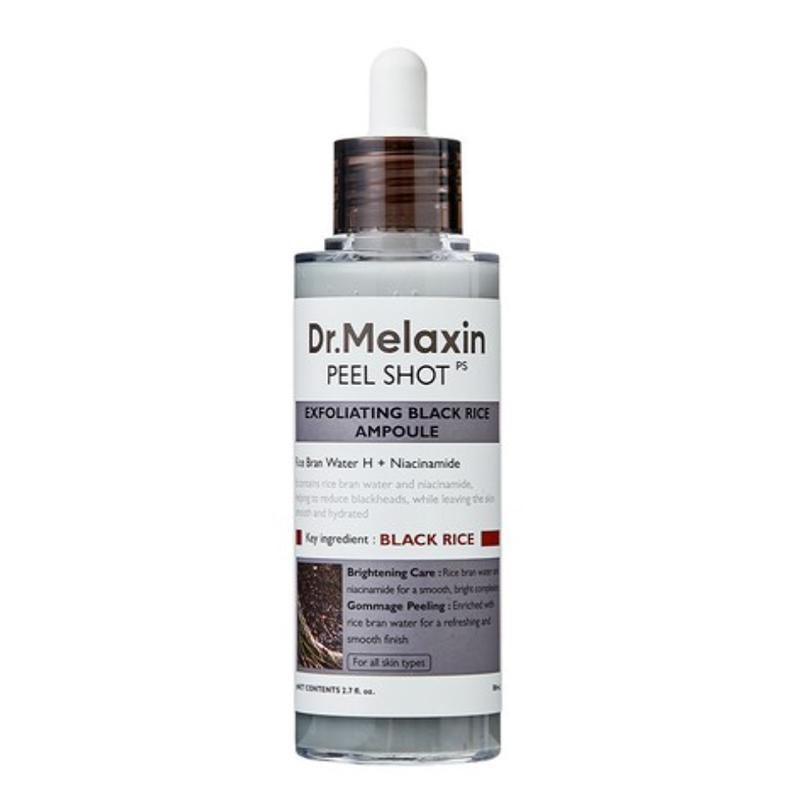 Dr. Melaxin Peel Shot Exfoliating Rice Ampoule Gommage Peeling Gel (Black Rice) 80ml