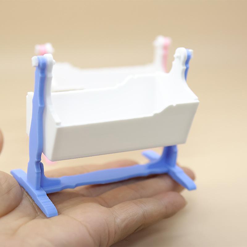 1/12 Кукольный домик Миниатюрная колыбель Детская кровать Шкаф Модель Игрушки Кроватка Для кукольного домика Мебель Декор Аксессуары