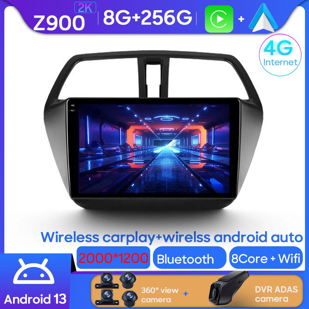 Для Suzuki SX4 S Cross 2012-2016 Android Car Radio Автомобильный мультимедийный плеер Навигация GPS Carplay Сенсорный экран Авто Стерео