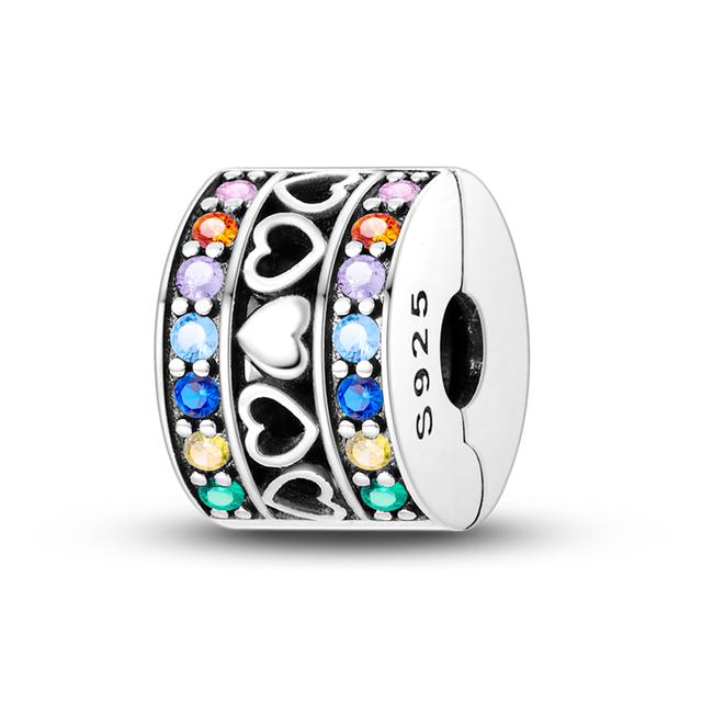 Стерлингового Серебра 925 пробы Подвески для путешествий Сова Бабочка Шарик Прекрасный Красочный Подвеска для Домашнего Животного Подходит Оригинальный Новый Браслет Diy Женские Ювелирные Изделия