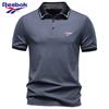 Reebok 2026 Spring and Summer Embroidery Jacquard Turtleneck POLO Shirt Casual Women's High-quality Pure Color Short-sleeved T-shirt