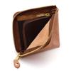 AGILITY affa Square Wallet - L-Shaped Folding Wallet with Coin Case, Card Case, and Bill Compartment - Compact, Genuine Leather