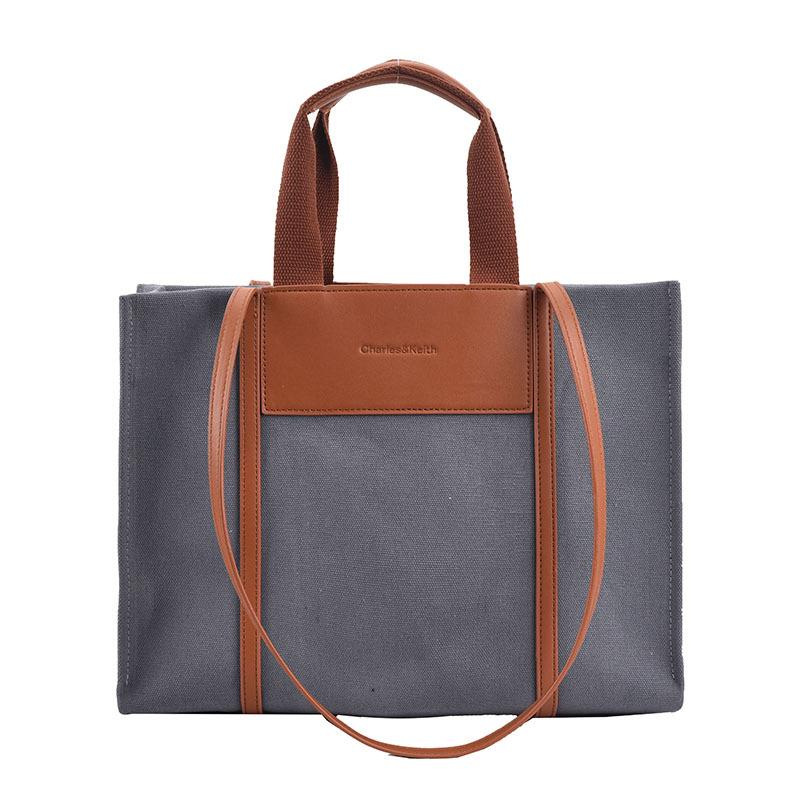 New Fashion Casual Canvas Bag Handheld Large Bag Commuter Versatile Women's Large Capacity Tote Bag