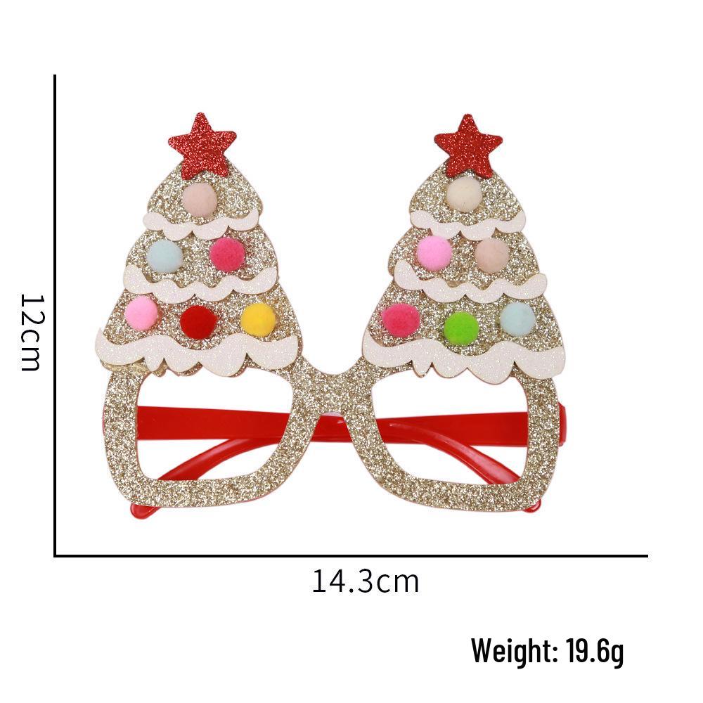 Зарубежные Рождественские Очки с Рогами - Веселые Мультяшные Вечерние Оправы для Детей и Взрослых