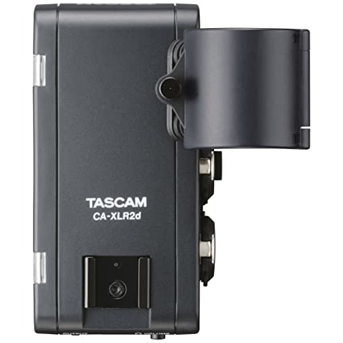 TASCAM CA-XLR2d-AN Mirrorless Camera Compatible XLR Microphone Adapter (Analog Interface Kit) 2-Channel Mixer/Preamp for Video and Audio Recording, In