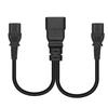 IEC C20 To 2x C13 Splitter Power Cord 250V 20A Heavy Duty Extension Power Cable Replace for Mining PDU UPS 0.32m