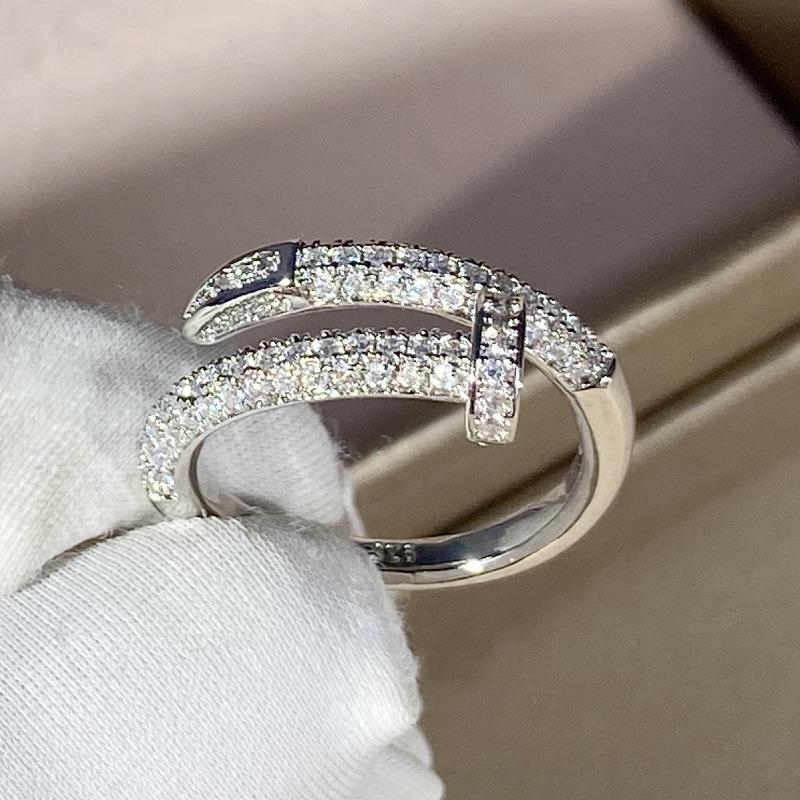 1 шт. Позолота 14K Настоящее Золото AAA Циркон Простой Открытый Кольцо-Змея Элегантное Женское Повседневное Рабочее Кольцо Вечернее Украшение KTJ