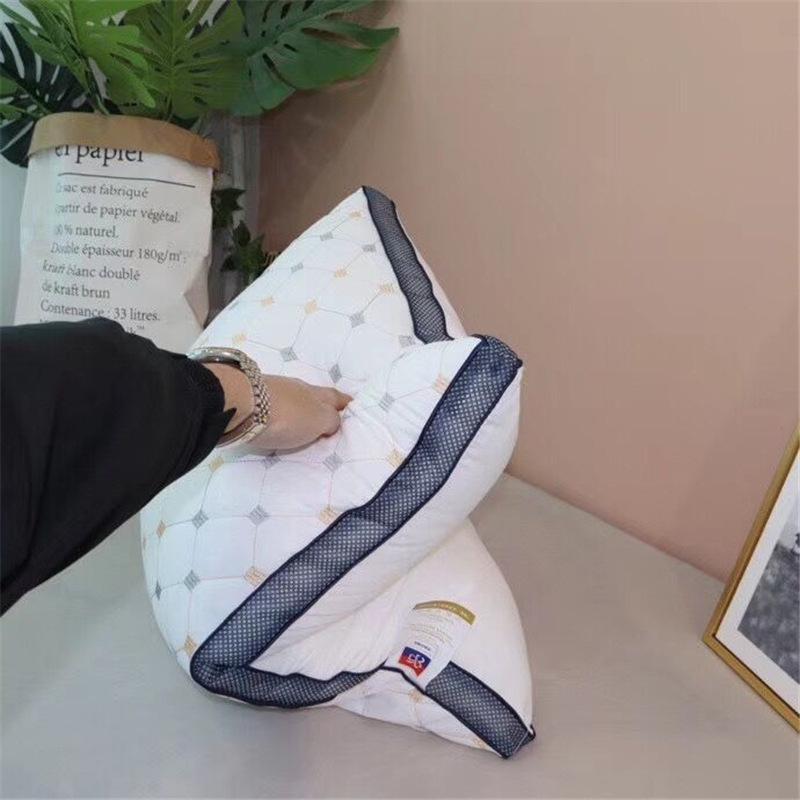 Трехмерная стеганая вышивка, компрессионная подушка, высокоэластичная, пушистая, мягкая, для взрослых, средняя и высокая подушка