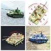 1/72 Готовый Радиоуправляемый Танк Немецкий Тигр Боевой Танк С Поворотной Башней На 360° И Звуковыми Эффектами Мини-Игрушка Для Детей Коллекционеров