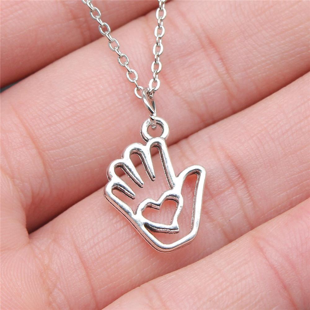 Ожерелье с крыльями ангела в форме персикового сердца, 40 см, короткая цепочка, украшения для девочек, День отца, кавайные материалы