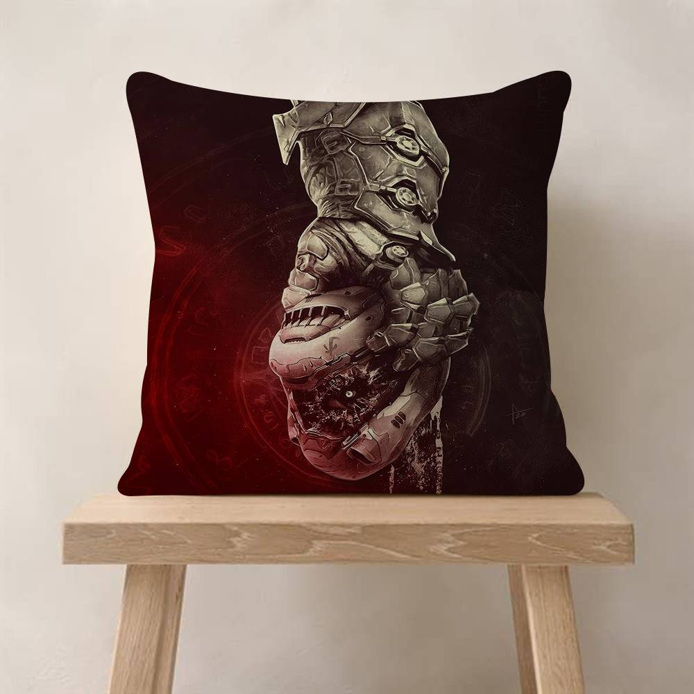 pc Game ADOOMEternal Cushion Cover Inches Farmhouse Decor Home Throw Pillow Covers For Couch Decorations
