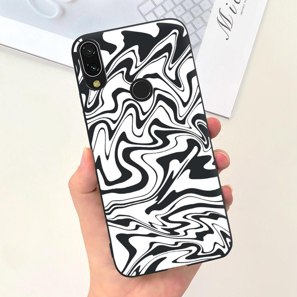 Чехол для Xiaomi Redmi Note 7 Note7 Pro Роскошный Цветочный Мраморный Funda Мягкий Силиконовый Чехол для Телефона Для Redmi Note7 Redmi 7 Задняя Крышка