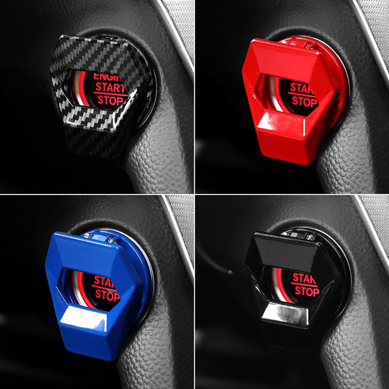 1PC new Car Engine Start Stop Switch Button Cover Decorative Auto Accessories Push Button Sticky Cover Car Interior Car-Styling