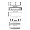 8Pcs Carbon Fiber Interior Central Console Cover Trim For BMW 5 Series E39