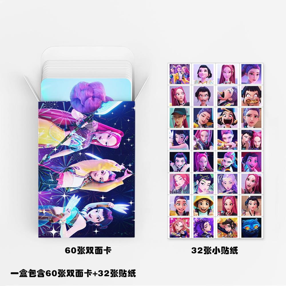92 шт. K-POP Охотники на демонов Фотокарточки Аниме Коллекционный набор для поклонников K-POP Мерча/Коллекционных карточных игр