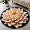 Цветочный плюшевый коврик для пола 3D оптическая иллюзия круглый маленький ковер нескользящий впитывающий ковер для гостиной спальни кухни ванной дивана журнального столика