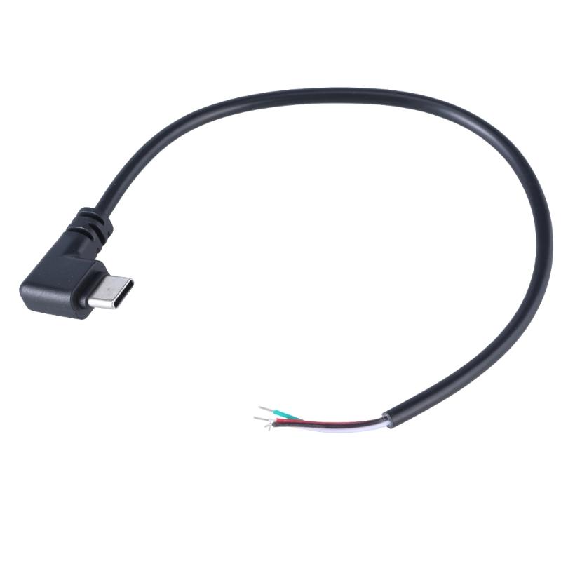 90 градусов/прямая головка USB Type C Male to 4Pin Connector Cable Шнур для быстрой зарядки и синхронизации Скорость 480 Мбит/с