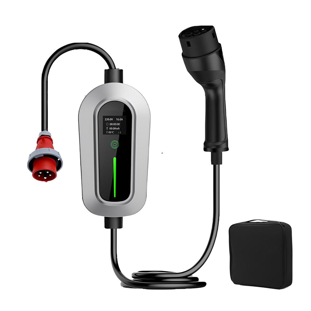 5M EV Charger Type2 IEC 62196-2 Кабель для быстрой зарядки 11 кВт/16 А/5 м/380 В 220 В Настенное автомобильное зарядное устройство Трехфазная промышленная вилка CEE