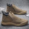 Мужская повседневная рабочая обувь Ленивые ботинки Спортивная обувь с капюшоном Противоскользящая Модная студенческая обувь Зимние мужские ботинки Бесплатная доставка Снежный ботинок
