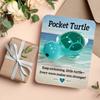Pocket Hug Turtle Emotional Support Animal with Pocket Hug Card Positive Mini Penguin Elephant Gift for Friends Kids Coworkers