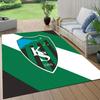 Квадратный ковер с фланелевым узором Kocaelispor, Ковер для гостиной, спальни, дивана, игровой комнаты, Нескользящий коврик для пола