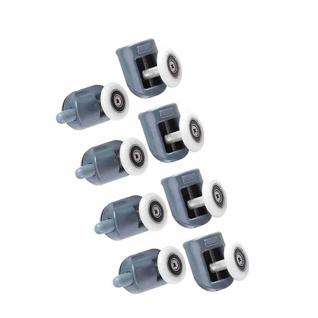 8 X Twin Bottom Top Shower Door Rollers Pulleys Wheels Runners Bathroom Single Wheel