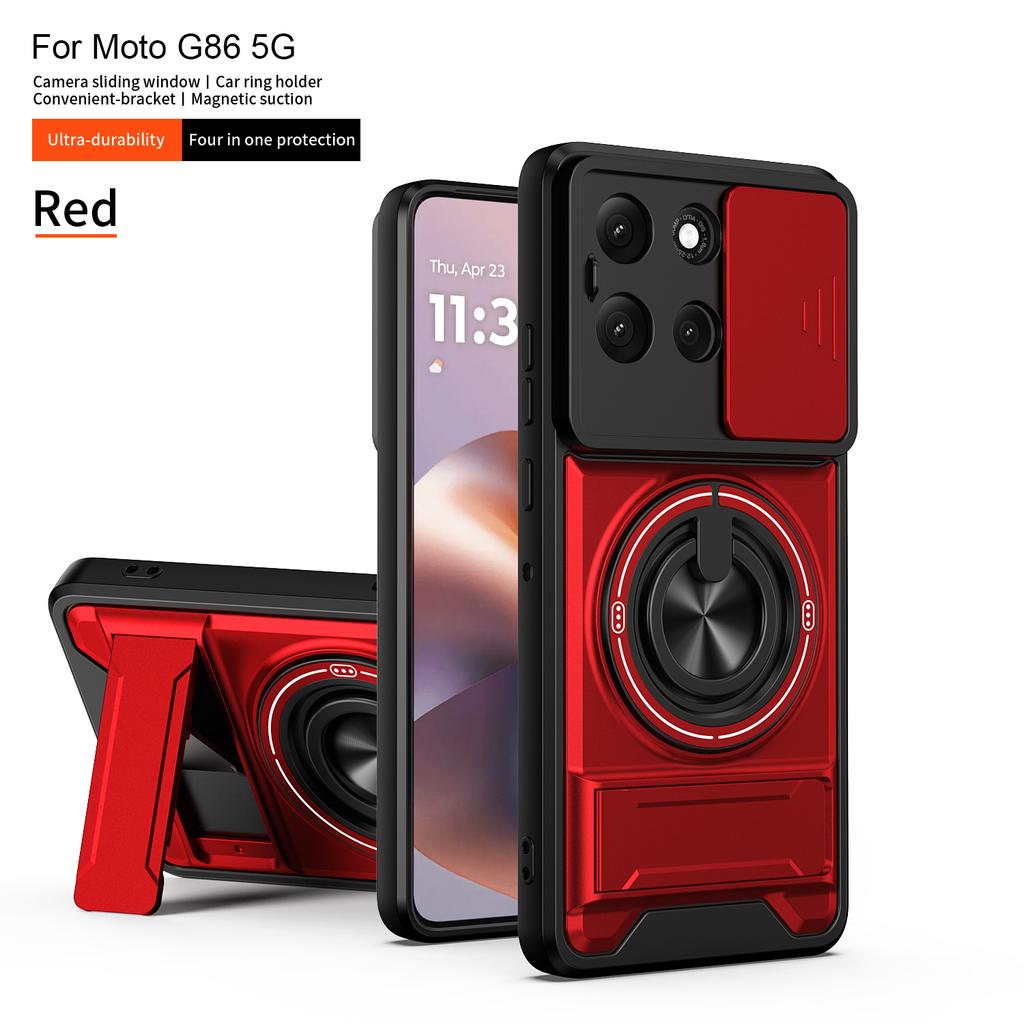 Чехол для Motorola G86 Чехол-книжка Moto G86 Power Чехлы для Moto G56 Магнитный держатель-книжка Magsafe Защитный чехол Military Armor с защитой камеры