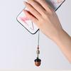 Цепочка из сандалового дерева, парный деревянный брелок для ключей, автомобильный брелок в китайском стиле, женское ожерелье