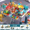 Kids' Large Particle Building Block Activity Table with Storage