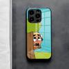Cute C-Crybaby Doll Phone Case For IPhone 17 Air 16 E Pro Max 15 14 13 Mini 12 Pro 11 Max Plus Black Glass Cover